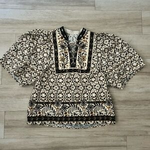Anthropologie Puff-Sleeve Blouse